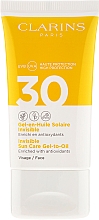 Sonnenschutz Gel-in-Öl für Gesicht mit Antioxidantien SPF 30 - Clarins Gel-en-Huile Solaire Invisible Visage SPF 30 — Bild N2