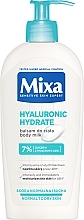 Düfte, Parfümerie und Kosmetik Intensiv feuchtigkeitsspendende Körpermilch für trockene und empfindliche Haut - Mixa Hyalurogel Intensive Care