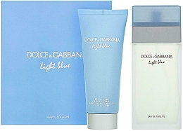 Düfte, Parfümerie und Kosmetik Dolce&Gabbana Light Blue - Duftset (Eau de Toilette 100ml + Körpercreme 75ml)