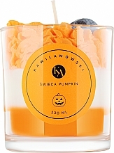 Deko-Kerze Halloween, Kürbis mit Lächeln - KaWilamowski Scented Candle — Bild N2