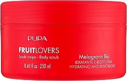 Feuchtigkeitsspendendes und revitalisierendes Körperpeeling Bio Granatapfel - Pupa Fruit Lovers Pomegranate Bio Body Scrub — Bild N1