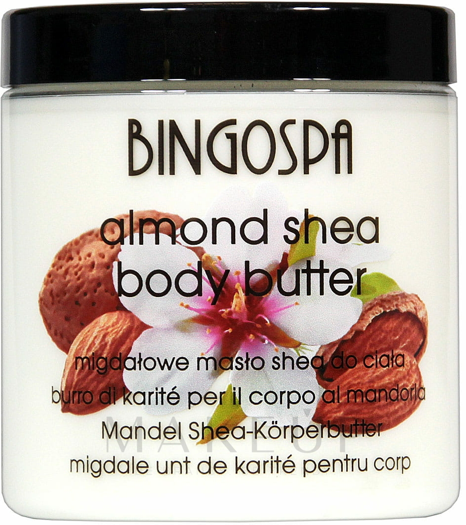 Sheabutter mit Mandelduft für Körper - BingoSpa Almond Body Butter Shea — Bild 250 g