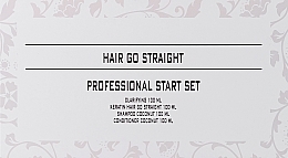 Brazil Keratin Hair Go Straight Start Set (Shampoo 100ml + Haarkeratin 100ml + Shampoo 100ml + Conditioner 100ml) - Haarpflegeset — Bild N2