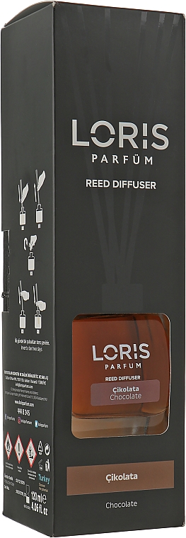 Raumerfrischer mit Schokolade - Loris Parfum Reed Diffuser Chocolate — Bild N1