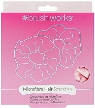 Haargummi aus Mikrofaser 2 St. rosa - Brushworks Microfibre Hair Scrunchies — Bild N1