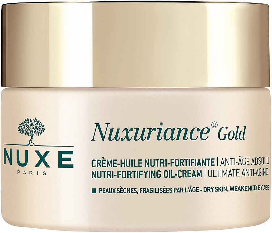 Pflegendes Anti-Aging Creme-Öl für trockene und altersbedingt beanspruchte Haut - Nuxe Nuxuriance Gold Nutri-Fortifying Oil-Cream