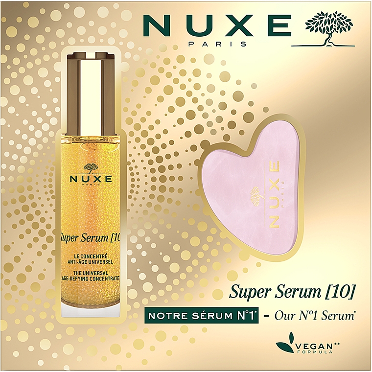 Gesichtspflegeset - Nuxe Super Serum [10] (Gesichtsserum 30ml + Massage-Platte 1 St.) — Bild N1