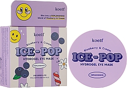 Hydrogel-Augenmaske mit Heidelbeeren und Sahne - Petitfee&Koelf Blueberry & Cream Ice-Pop Hydrogel Eye Mask — Bild N2