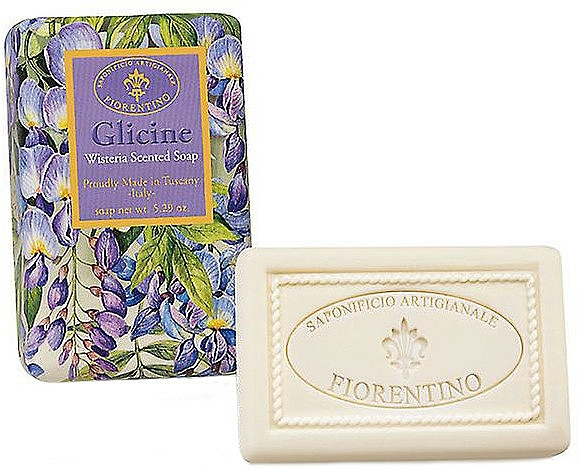 Naturseife mit Glyzinienduft - Saponificio Artigianale Fiorentino Masaccio Wisteria Soap — Bild N2