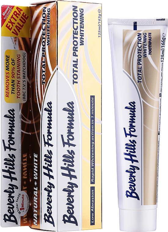 Aufhellende Zahnpasta Total Protection - Beverly Hills Formula Natural White Total Protection