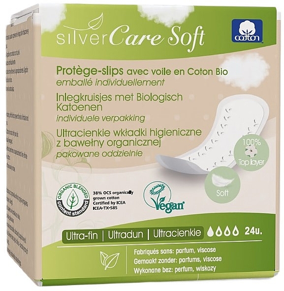 Ultradünne Slipeinlagen mit anatomischer Form 24 St.   - Masmi Silver Care Soft — Bild N1