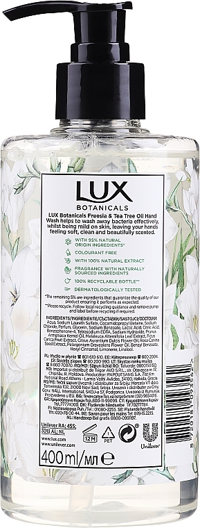 Flüssigseife Freesie & Teebaumöl - Lux Botanicals Freesia & Tea Tree Oil — Bild N2