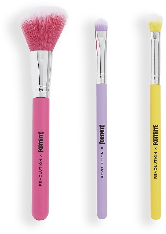 Make-up-Pinsel-Set 3-tlg. - Makeup Revolution X Fortnite Character Trio Brush Set — Bild N2