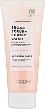 Düfte, Parfümerie und Kosmetik Zuckerpeeling für Kopfhaut und Körper Bliss of Flowers - Voesh Sugar Scrub+Bubble Wash Blossom Bliss