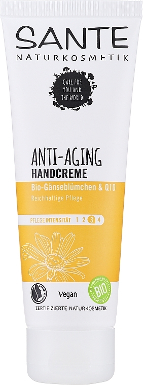 Bio-Handcreme mit Gänseblümchen und Shea - Sante Anti Aging Handcreme Q10 — Bild N1