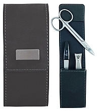Maniküre-Set 5x11x2 cm schwarz - Erbe Solingen Manicure Pocket Case Hunter — Bild N1