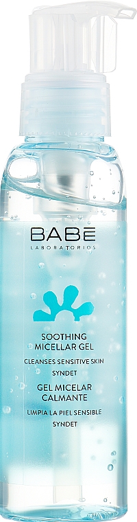 Beruhigendes Mizellen-Reinigungsgel für das Gesicht - Babe Laboratorios Soothing Micelar Gel Travel Size — Bild N1