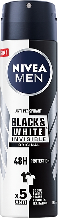 Deospray Antitranspirant - NIVEA MEN Invisible for Black & White Power Deodorant Spray — Bild N1