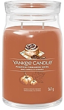 Duftkerze im Glas Pumpkin Cinnamon Swirl, 2 Dochte - Yankee Candle Singnature — Bild N2