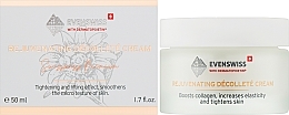 Verjüngende Dekolleté-Creme mit Mariendistelextrakt - Evenswiss Rejuvenating Decollete Cream — Bild N2