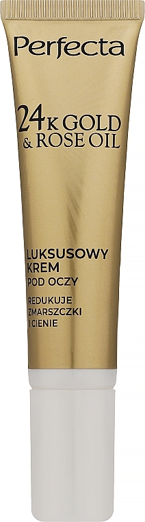 Anti-Falten-Augencreme - Perfecta 24k Gold & Rose Oil Anti-Wrincle Eye Cream  — Bild N1