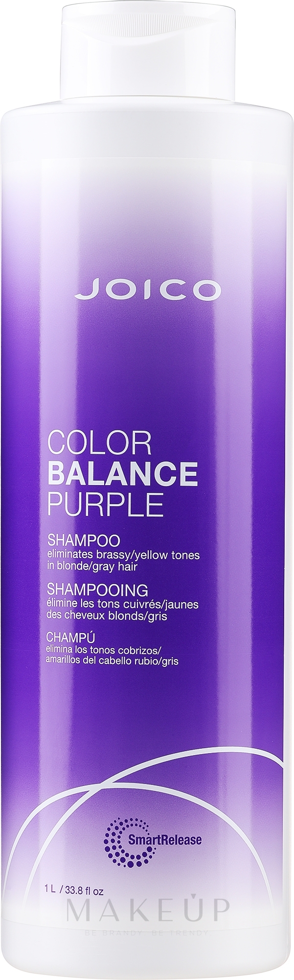 Shampoo für blondes und graues Haar - Joico Color Balance Purple Shampoo — Bild 1000 ml
