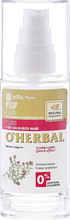 Fluid für gefärbtes Haar mit Thymianöl - O'Herbal — Bild N2