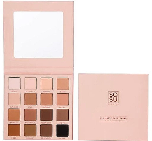 Lidschatten-Palette - Sosu by SJ All Matte Everything Eyeshadow Palette — Bild N1