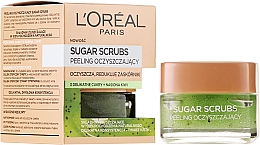 Düfte, Parfümerie und Kosmetik Zuckerpeeling mit natürlichem Traubenkernöl für das Gesicht - L'Oreal Paris Sugar Scrubs