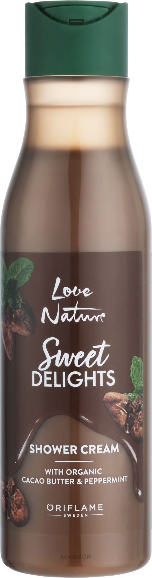 Cremiges Duschgel mit Bio-Kakaobutter und Minze - Oriflame Love Nature Sweet Delights Shower Cream  — Bild 250 ml
