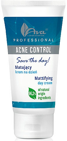 Mattierende Tagescreme für zu Akne neigende Gesichtshaut - Ava Laboratorium Acne Control Professional Save The Day Mattifying Day Crem — Bild N1