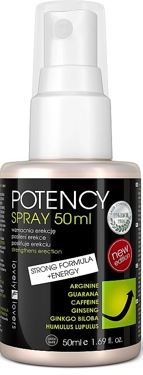 Intimspray für Männer zur Stärkung der Erektionen - Lovely Lovers Potency Spray — Bild N1