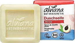 Düfte, Parfümerie und Kosmetik Seife mit Pfirsich - Alviana Naturkosmetik Solid Shower Soap