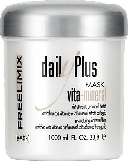 Mineralische Maske für behandeltes Haar mit Vitaminen und Mineralsalzen - Freelimix Daily Plus Vita Mineral Mask — Bild N3