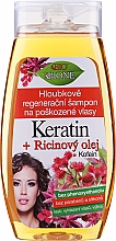 Intensiv regenerierendes Shampoo für strapaziertes Haar mit Keratin, Koffein und Rizinusöl - Bione Cosmetics Keratin + Castor Oil — Bild N5