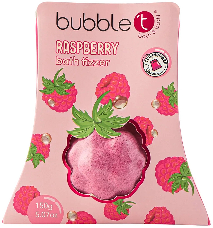 Badebombe mit Himbeere - Bubble T Bath Fizzer Raspberry — Bild N1