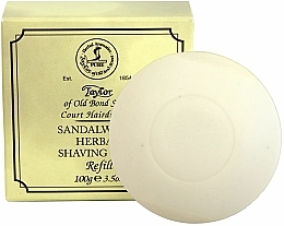 Kräuter-Rasierseife mit Sandelholzduft Nachfüller - Taylor Of Old Bond Street Sandalwood Herbal Shaving Soap Refill — Bild N1