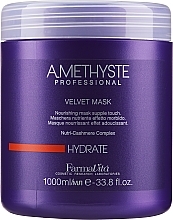 Maske für trockenes und erschöpftes Haar mit Olive, Shea und Argan - Farmavita Amethyste Hydrate Velvet Mask — Bild N2
