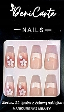 Nagelspitzen, weiß, 24 Stück - Deni Carte Nails 7189 — Bild N1