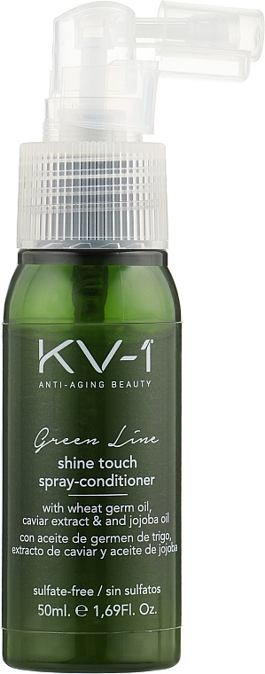 Leave-In-Spray-Conditioner mit Kaviarextrakt und Jojobaöl - KV-1 Green Line Shine Touch Spray-Conditioner — Bild N1