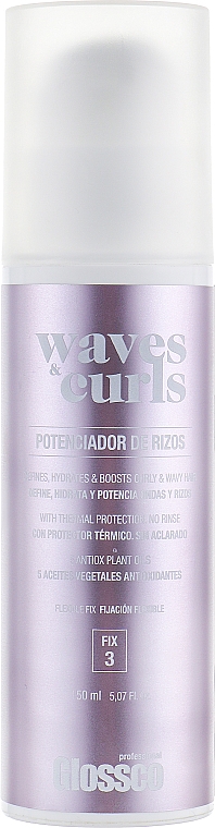 Haarcreme leichte Fixierung - Glossco Waves & Curls Cream — Bild N3