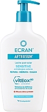 Feuchtigkeitsspendende und regenerierende After Sun Lotion für empfindliche Haut - Ecran Aftersun Restoring Milk For Sensitive Skin — Bild N1