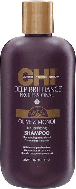 Mildes Neutralisierendes Shampoo mit Olive und Monoi-Öl - Chi Deep Brilliance Balance Neutralizing Shampoo — Bild N1