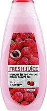 Düfte, Parfümerie und Kosmetik Creme-Duschgel "Litschi & Himbeere" - Fresh Juice Creamy Shower Gel Litchi & Raspberry