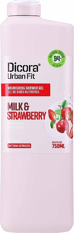 Nährendes Duschgel Milch und Erdbeere - Dicora Urban Fit Nährendes Duschgel mit Milch und Erdbeeren - Dicora Urban Fit Milk & Strawberry Nourishing Shower Gel — Bild N1