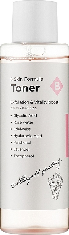 Toner für das Gesicht - Village 11 Factory Skin Formula Toner B Exfoliation & Vitality — Bild N1