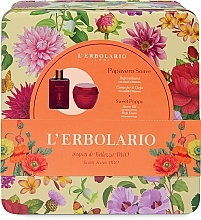 Düfte, Parfümerie und Kosmetik Körperpflegeset - L'Erbolario Beauty Secrets Duo Sweet Poppy (Duschgel 250ml + Körpercreme 200ml)