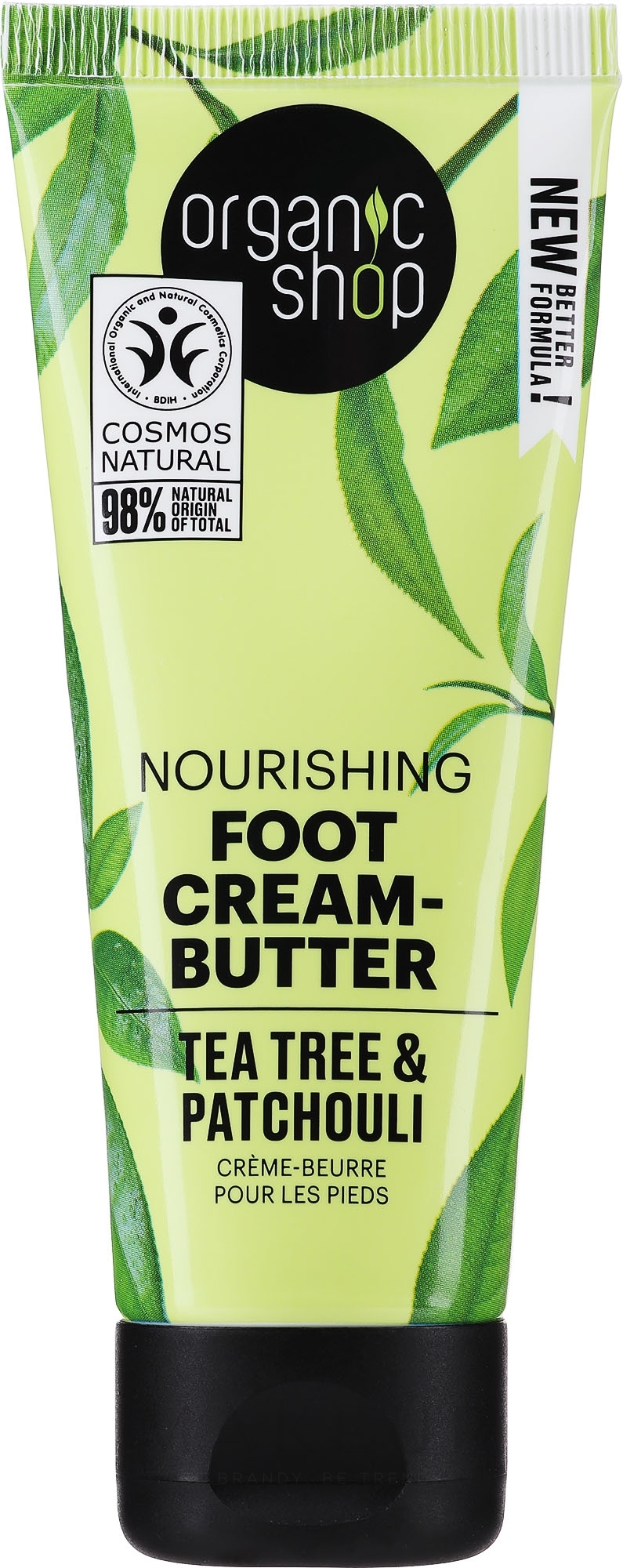 Creme-Butter für die Fußpflege mit Bio Teebaum und Patschuli - Organic Shop Barbados SPA-Pedicure Foot Cream — Bild 75 ml