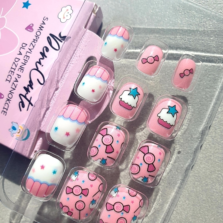 Selbstklebende Nägel für Kinder 979 Süßigkeiten 12 St. - Deni Carte Tipsy Kids  — Bild N6