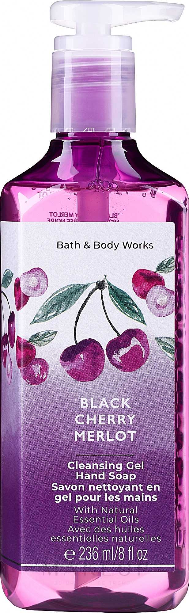 Gelseife für die Hände - Bath & Body Works Black Cherry Merlot Cleansing Gel Hand Soap  — Bild 236 ml
